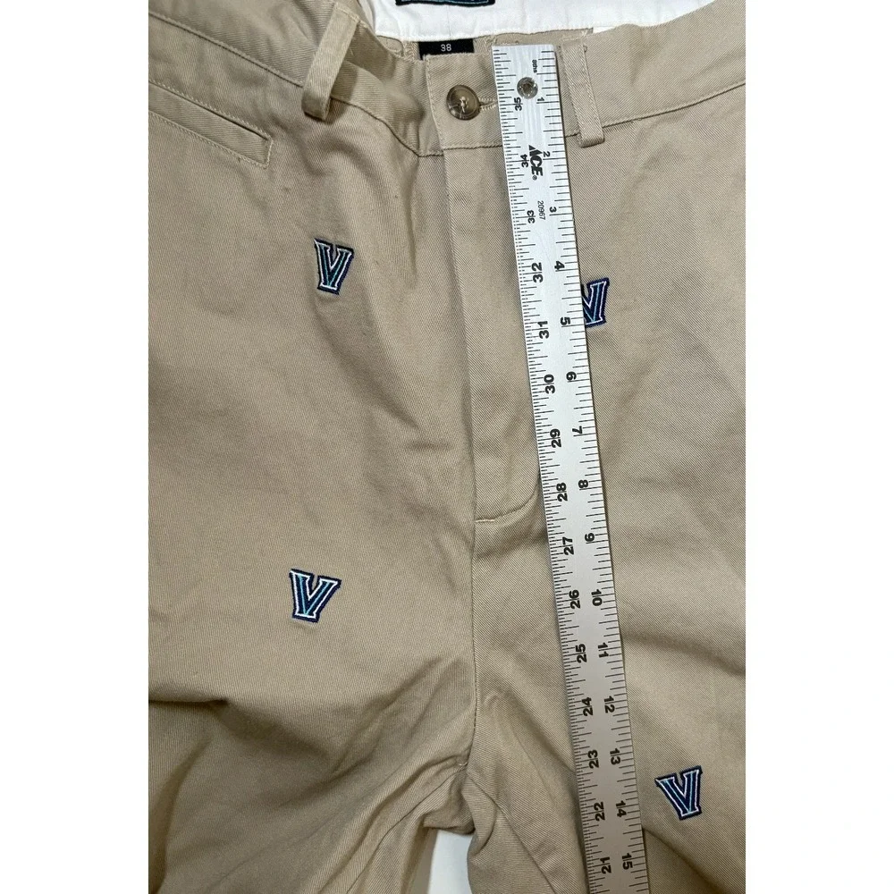 Villanova Men's Embroidered Khaki Pants | 38 X 35 - Picture 5 of 11